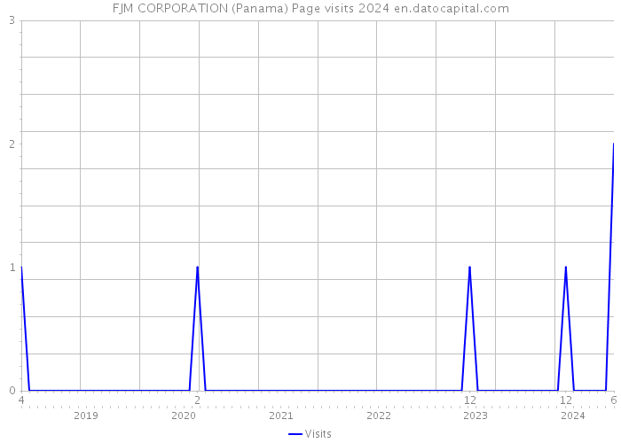 FJM CORPORATION (Panama) Page visits 2024 