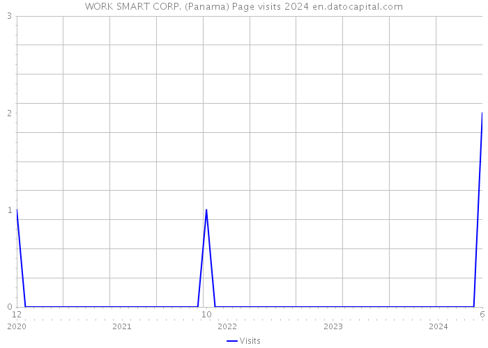 WORK SMART CORP. (Panama) Page visits 2024 