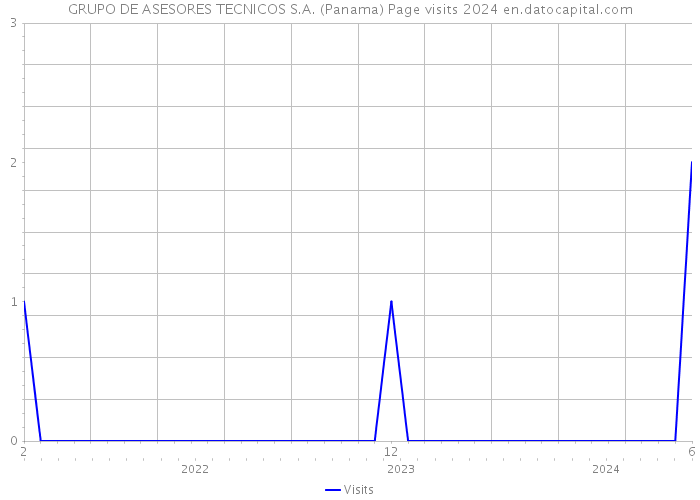 GRUPO DE ASESORES TECNICOS S.A. (Panama) Page visits 2024 