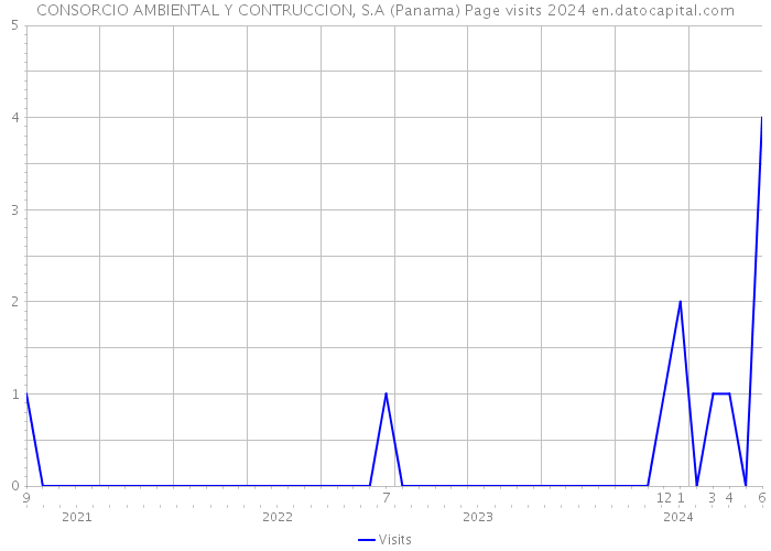 CONSORCIO AMBIENTAL Y CONTRUCCION, S.A (Panama) Page visits 2024 