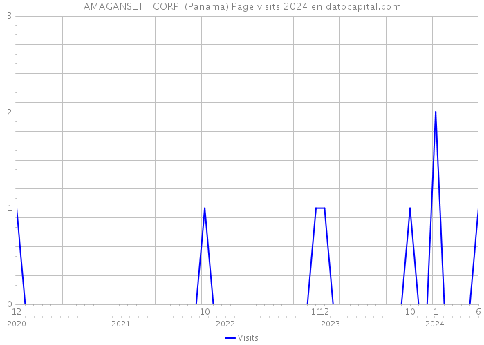 AMAGANSETT CORP. (Panama) Page visits 2024 