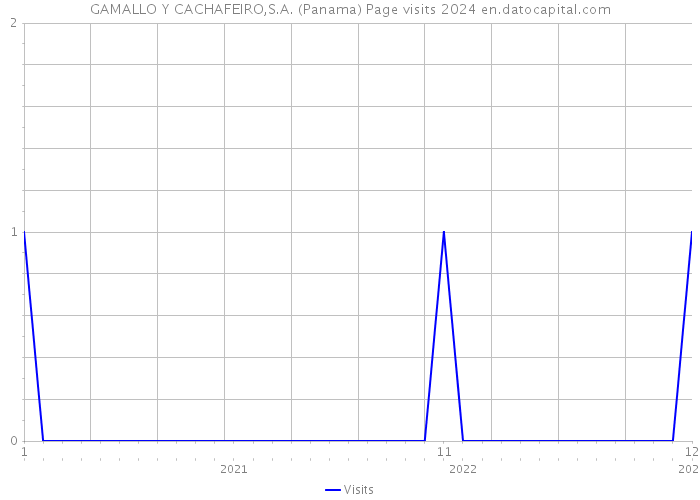 GAMALLO Y CACHAFEIRO,S.A. (Panama) Page visits 2024 