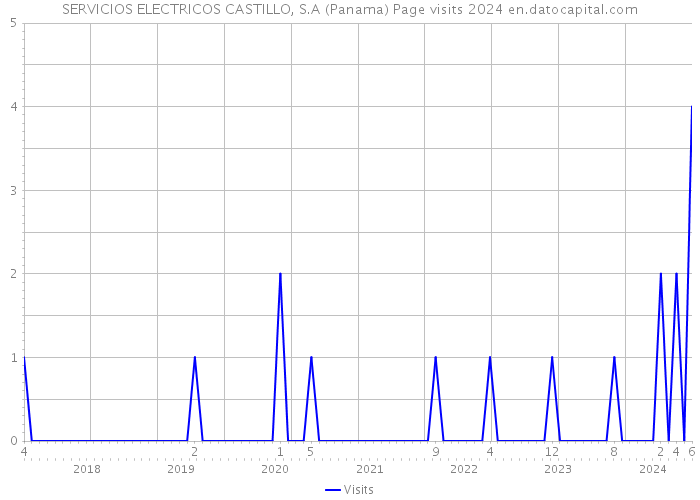 SERVICIOS ELECTRICOS CASTILLO, S.A (Panama) Page visits 2024 