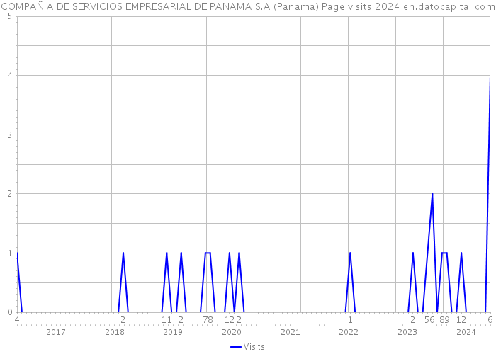 COMPAÑIA DE SERVICIOS EMPRESARIAL DE PANAMA S.A (Panama) Page visits 2024 