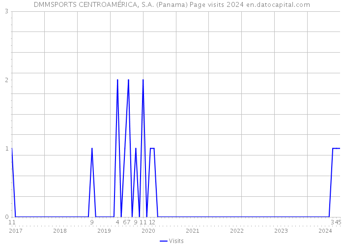 DMMSPORTS CENTROAMÉRICA, S.A. (Panama) Page visits 2024 