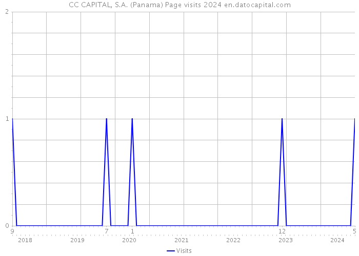 CC CAPITAL, S.A. (Panama) Page visits 2024 