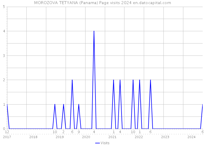 MOROZOVA TETYANA (Panama) Page visits 2024 