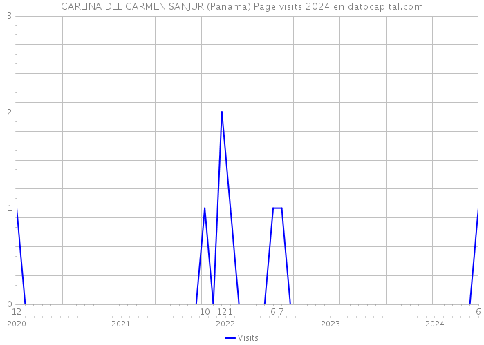 CARLINA DEL CARMEN SANJUR (Panama) Page visits 2024 