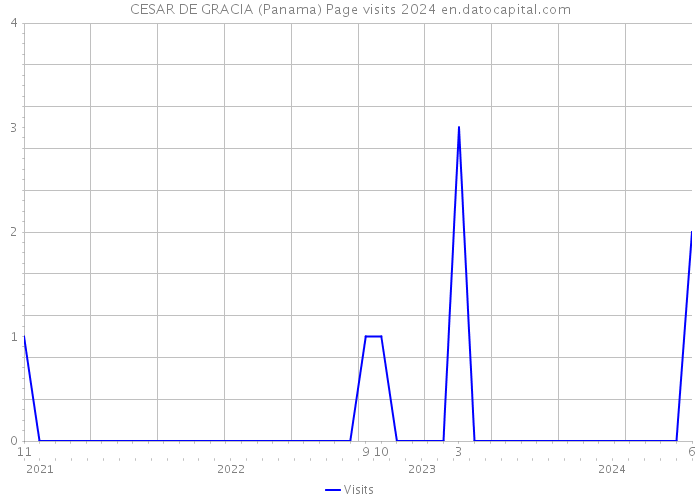 CESAR DE GRACIA (Panama) Page visits 2024 