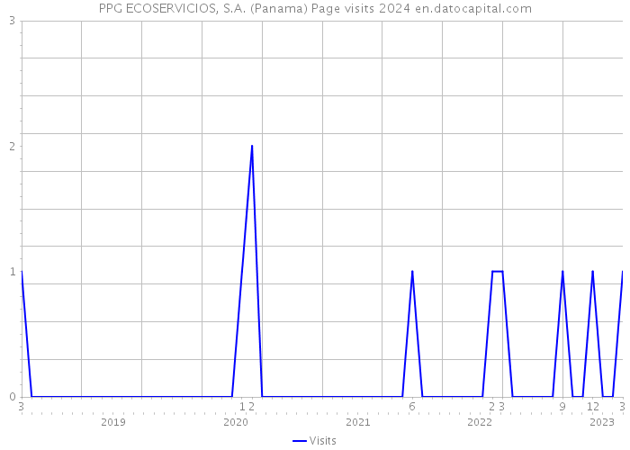 PPG ECOSERVICIOS, S.A. (Panama) Page visits 2024 