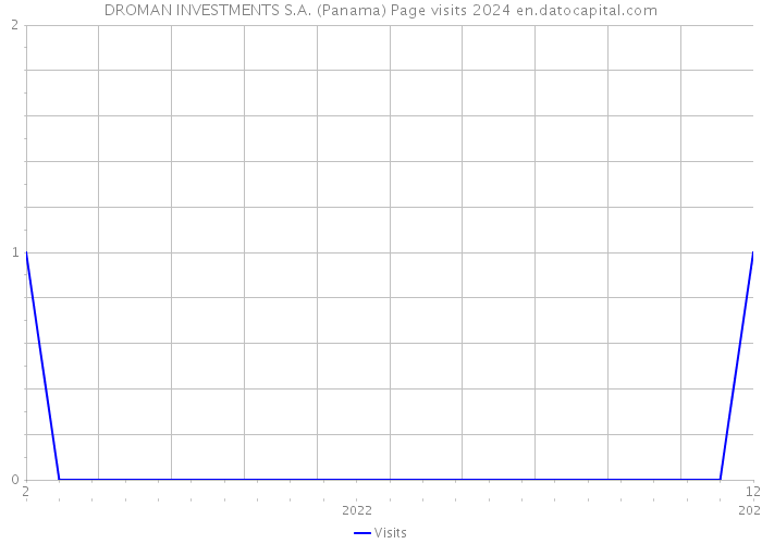 DROMAN INVESTMENTS S.A. (Panama) Page visits 2024 