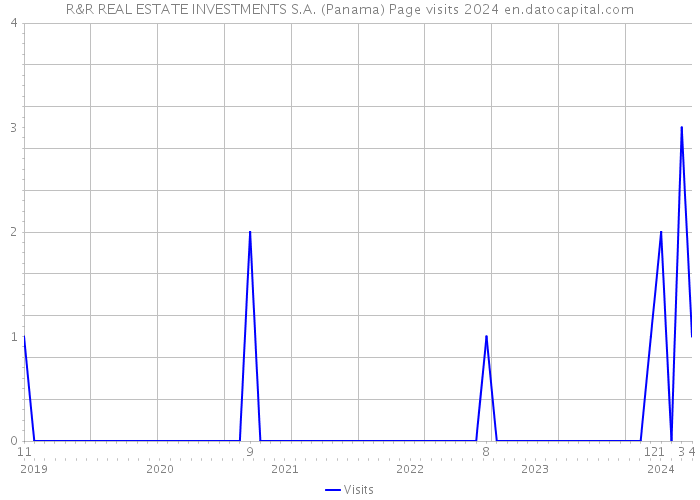 R&R REAL ESTATE INVESTMENTS S.A. (Panama) Page visits 2024 