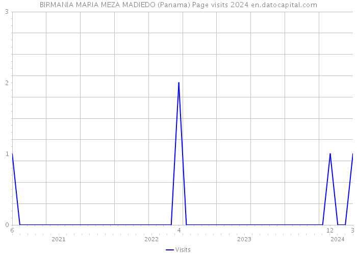 BIRMANIA MARIA MEZA MADIEDO (Panama) Page visits 2024 