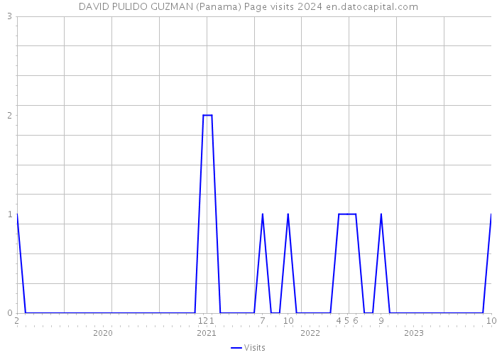 DAVID PULIDO GUZMAN (Panama) Page visits 2024 