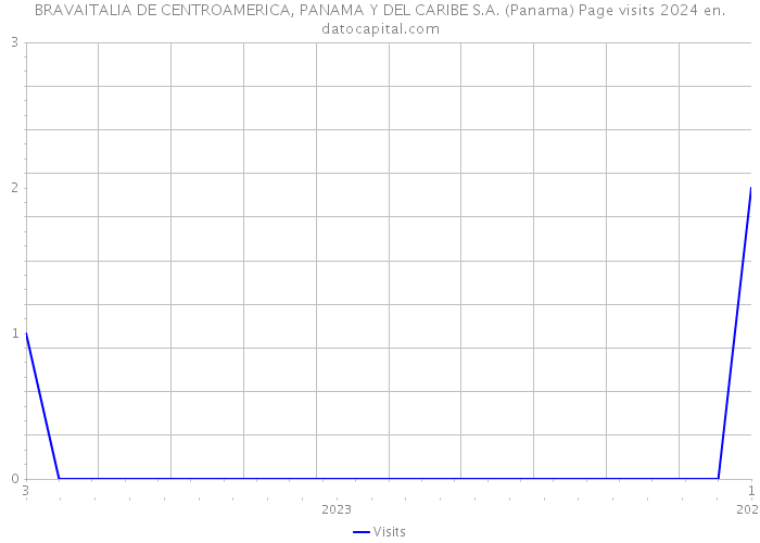 BRAVAITALIA DE CENTROAMERICA, PANAMA Y DEL CARIBE S.A. (Panama) Page visits 2024 