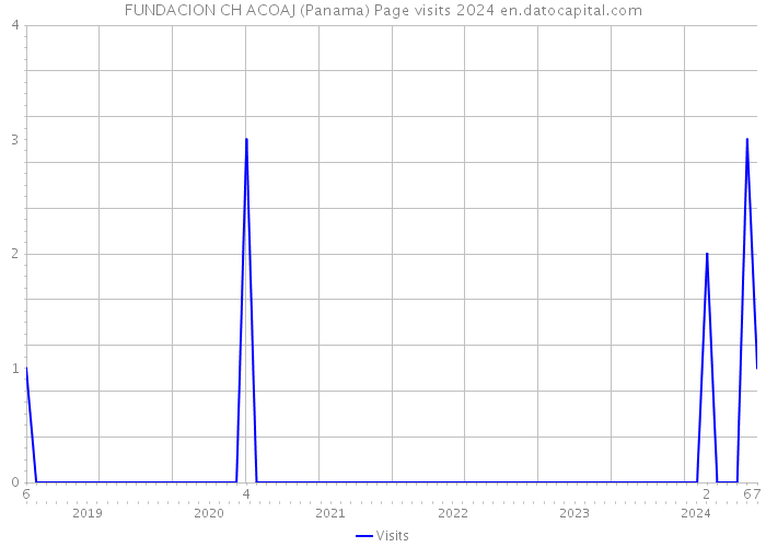FUNDACION CH ACOAJ (Panama) Page visits 2024 