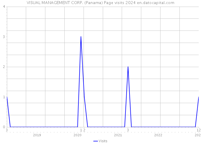 VISUAL MANAGEMENT CORP. (Panama) Page visits 2024 