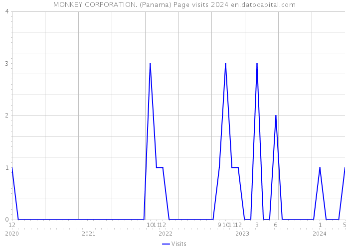 MONKEY CORPORATION. (Panama) Page visits 2024 