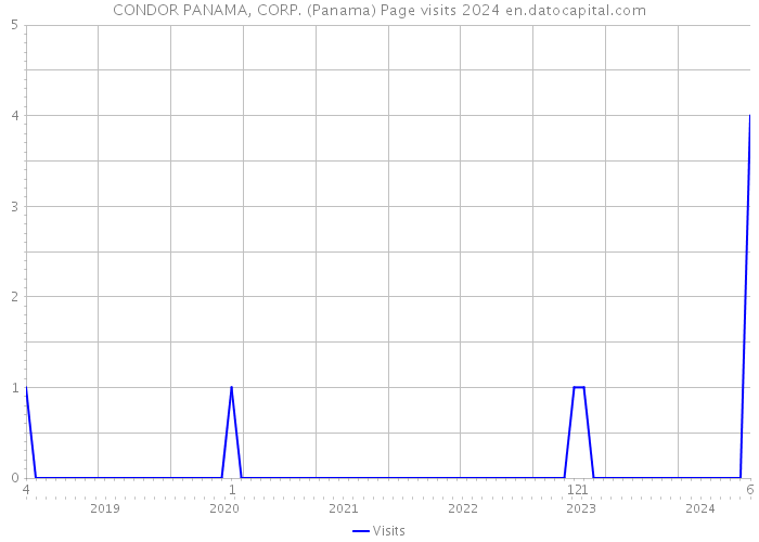 CONDOR PANAMA, CORP. (Panama) Page visits 2024 