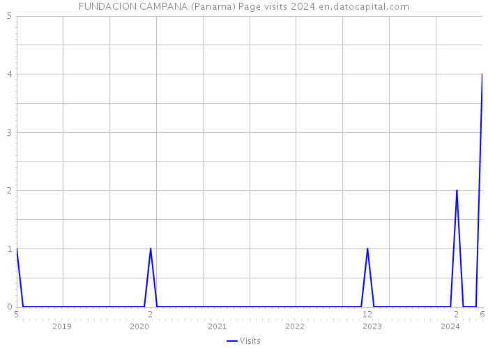 FUNDACION CAMPANA (Panama) Page visits 2024 
