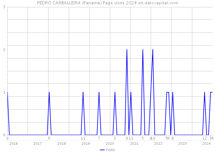PEDRO CARBALLEIRA (Panama) Page visits 2024 