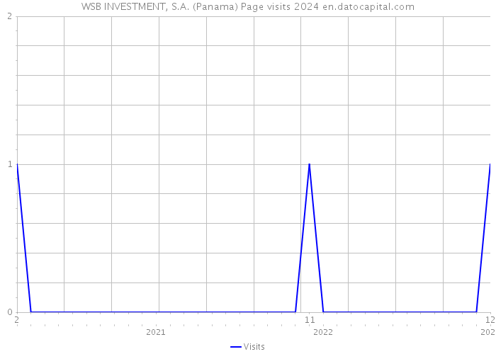 WSB INVESTMENT, S.A. (Panama) Page visits 2024 