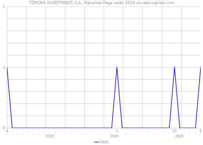 TZIPORA INVESTMENT, S.A. (Panama) Page visits 2024 