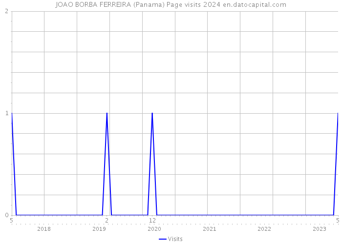 JOAO BORBA FERREIRA (Panama) Page visits 2024 