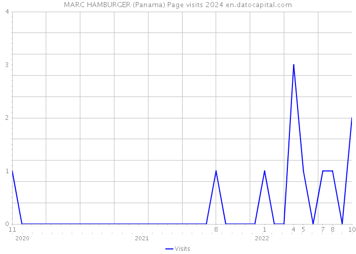 MARC HAMBURGER (Panama) Page visits 2024 