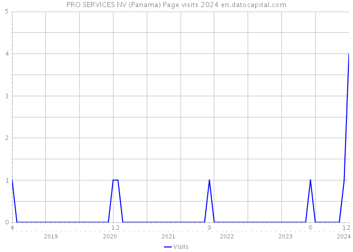 PRO SERVICES NV (Panama) Page visits 2024 