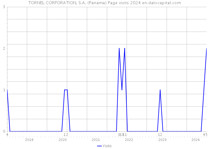 TORNEL CORPORATION, S.A. (Panama) Page visits 2024 