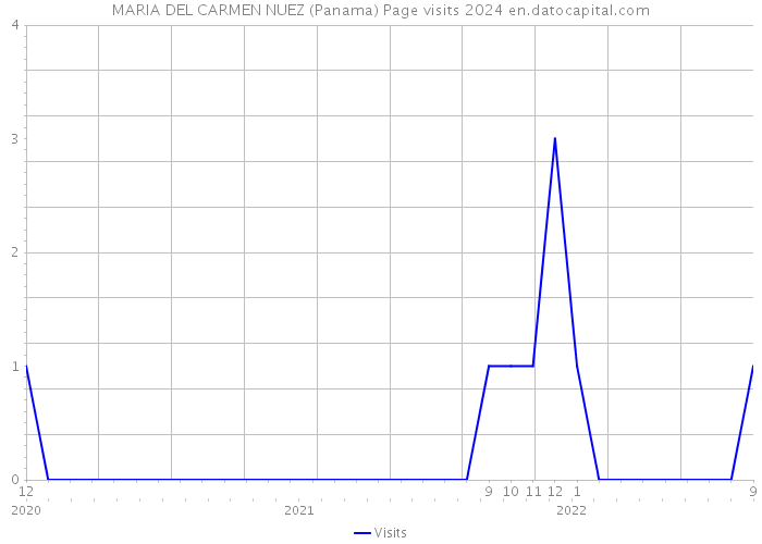 MARIA DEL CARMEN NUEZ (Panama) Page visits 2024 