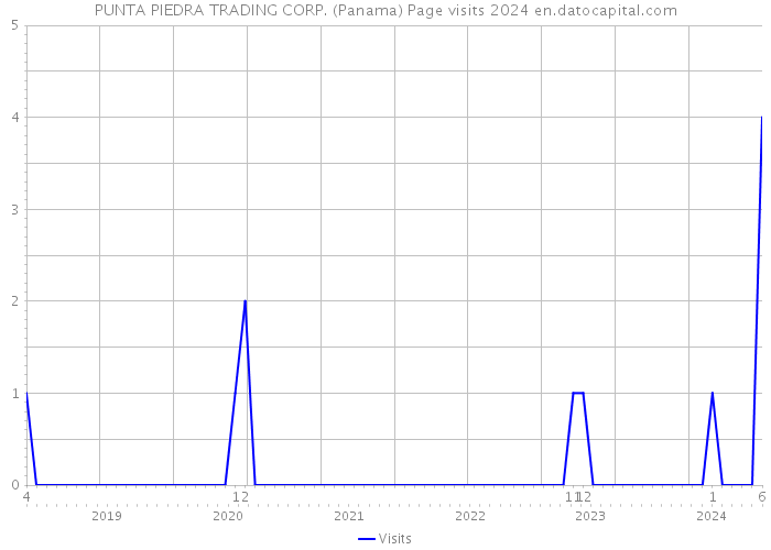 PUNTA PIEDRA TRADING CORP. (Panama) Page visits 2024 