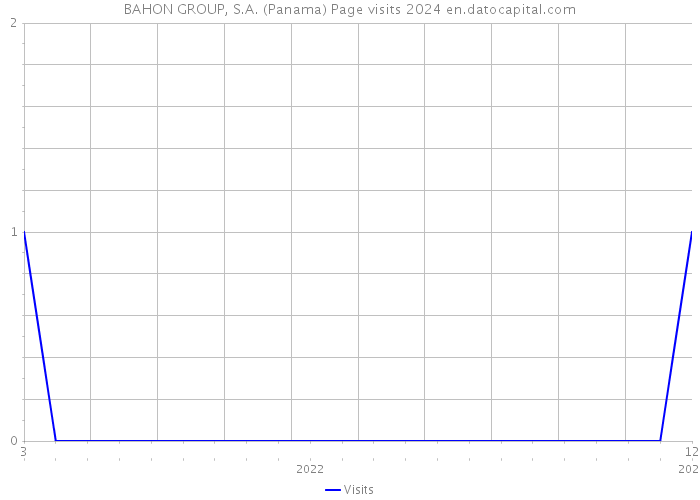 BAHON GROUP, S.A. (Panama) Page visits 2024 