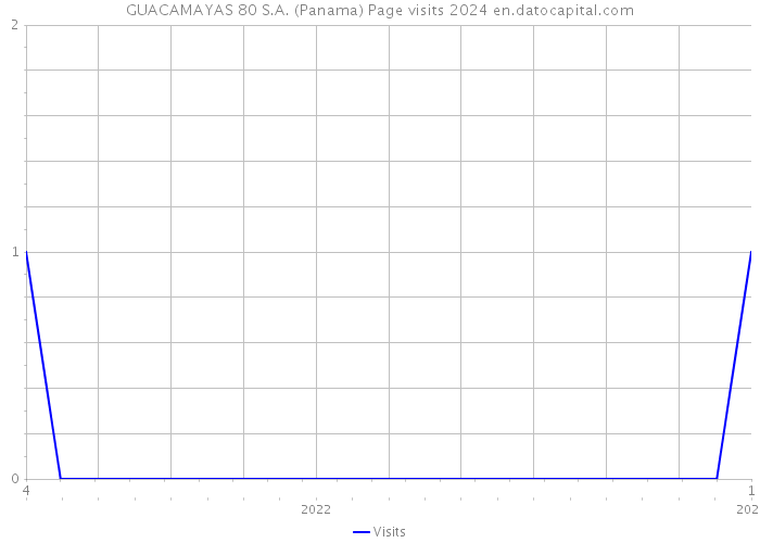GUACAMAYAS 80 S.A. (Panama) Page visits 2024 