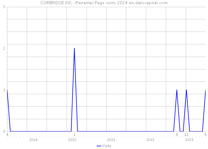 CORBRIDGE INC. (Panama) Page visits 2024 