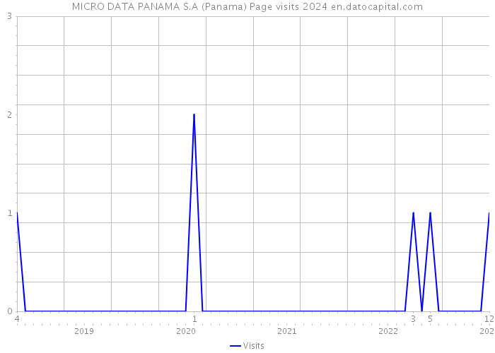 MICRO DATA PANAMA S.A (Panama) Page visits 2024 