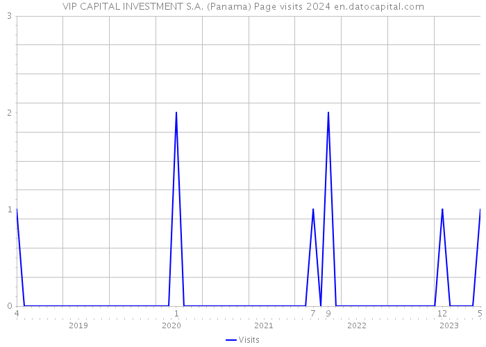 VIP CAPITAL INVESTMENT S.A. (Panama) Page visits 2024 