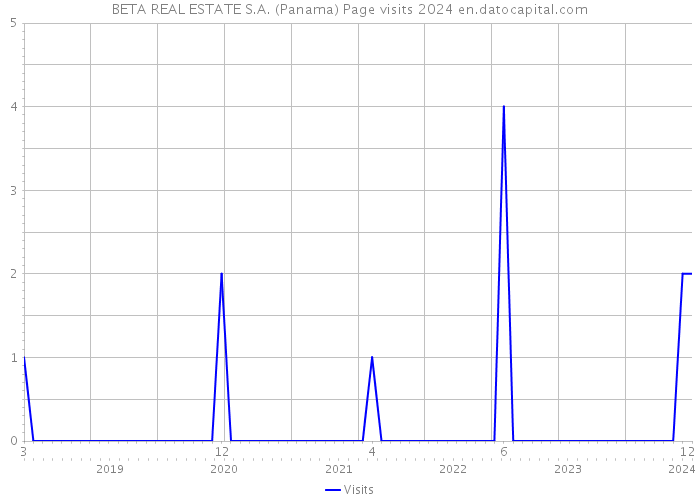 BETA REAL ESTATE S.A. (Panama) Page visits 2024 