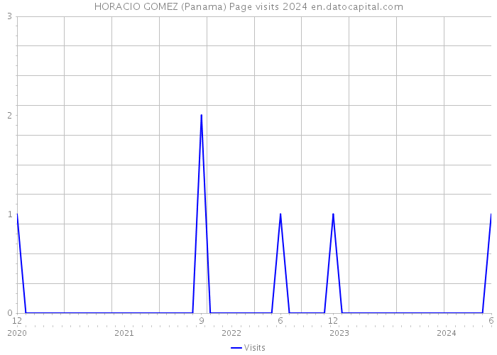 HORACIO GOMEZ (Panama) Page visits 2024 