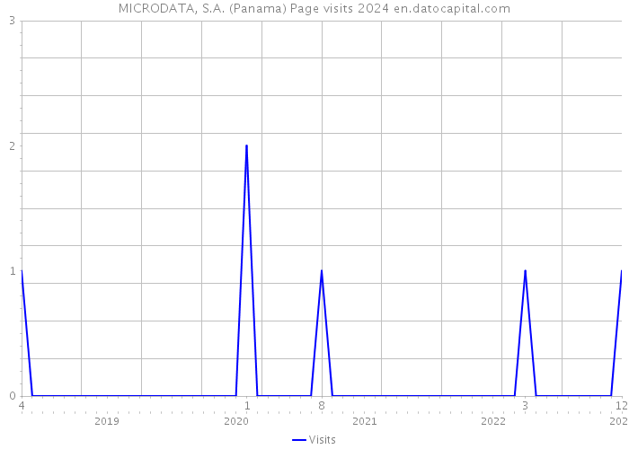 MICRODATA, S.A. (Panama) Page visits 2024 