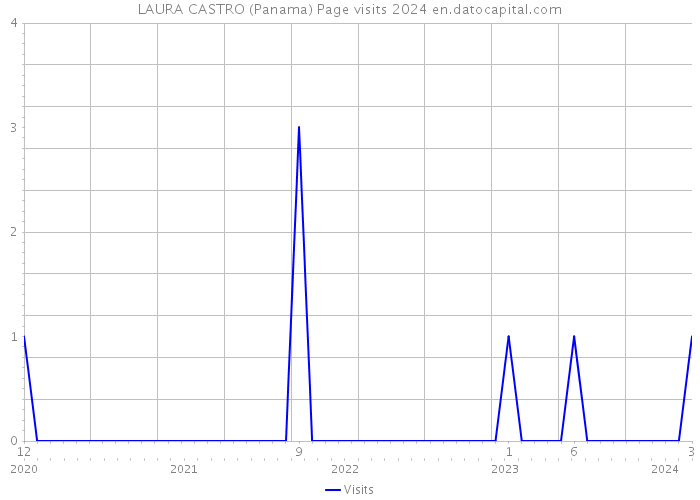LAURA CASTRO (Panama) Page visits 2024 