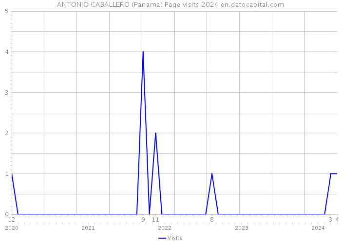 ANTONIO CABALLERO (Panama) Page visits 2024 