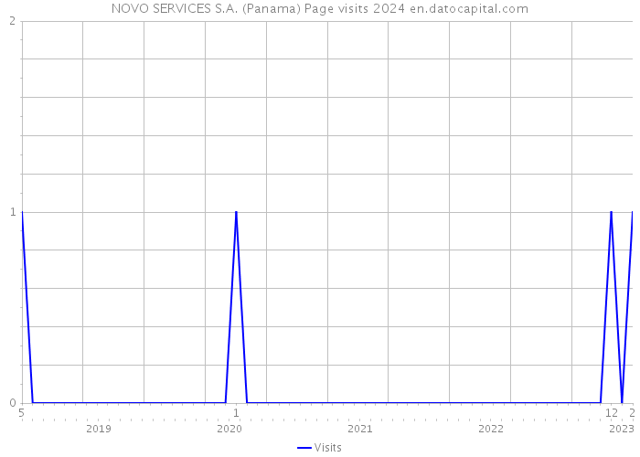 NOVO SERVICES S.A. (Panama) Page visits 2024 