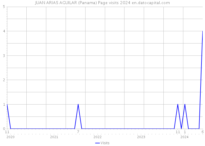 JUAN ARIAS AGUILAR (Panama) Page visits 2024 