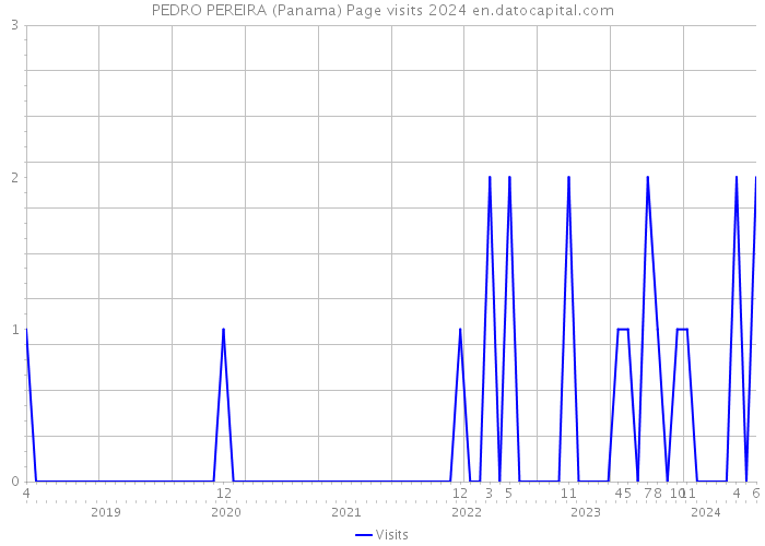 PEDRO PEREIRA (Panama) Page visits 2024 