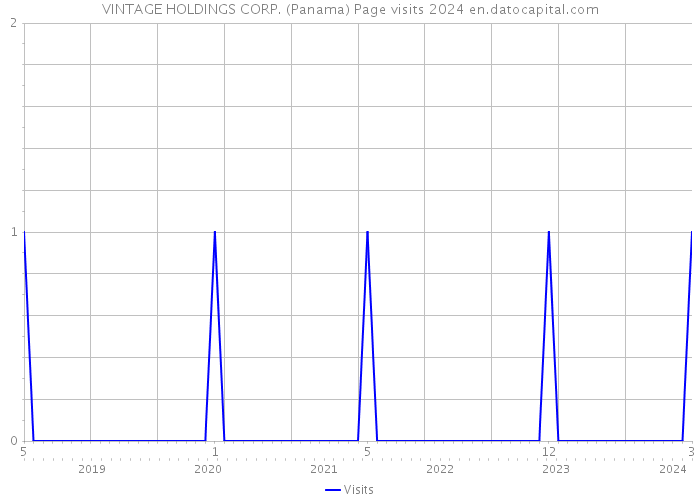 VINTAGE HOLDINGS CORP. (Panama) Page visits 2024 