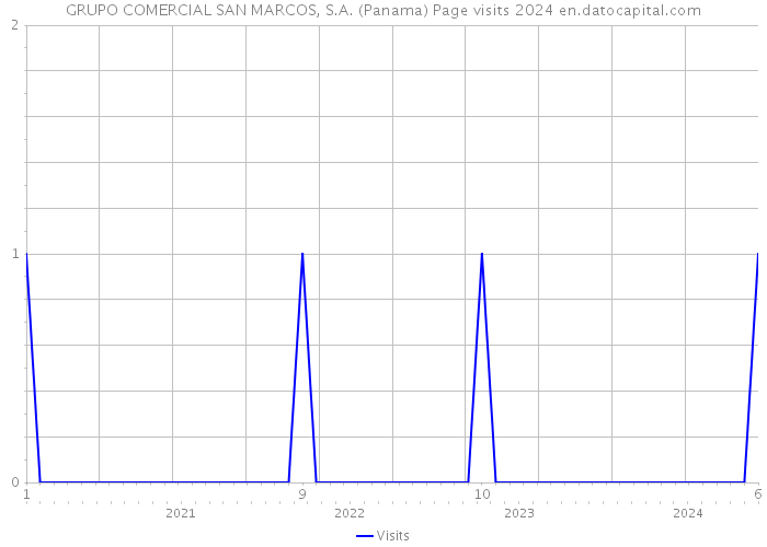 GRUPO COMERCIAL SAN MARCOS, S.A. (Panama) Page visits 2024 