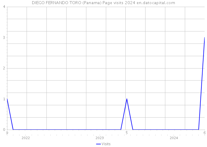 DIEGO FERNANDO TORO (Panama) Page visits 2024 