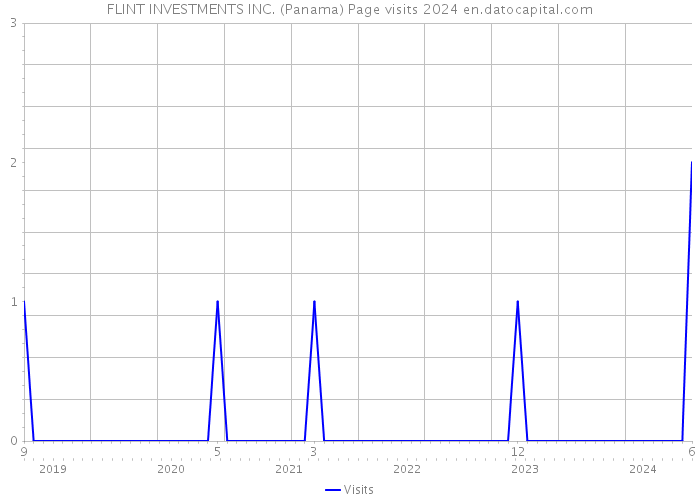 FLINT INVESTMENTS INC. (Panama) Page visits 2024 